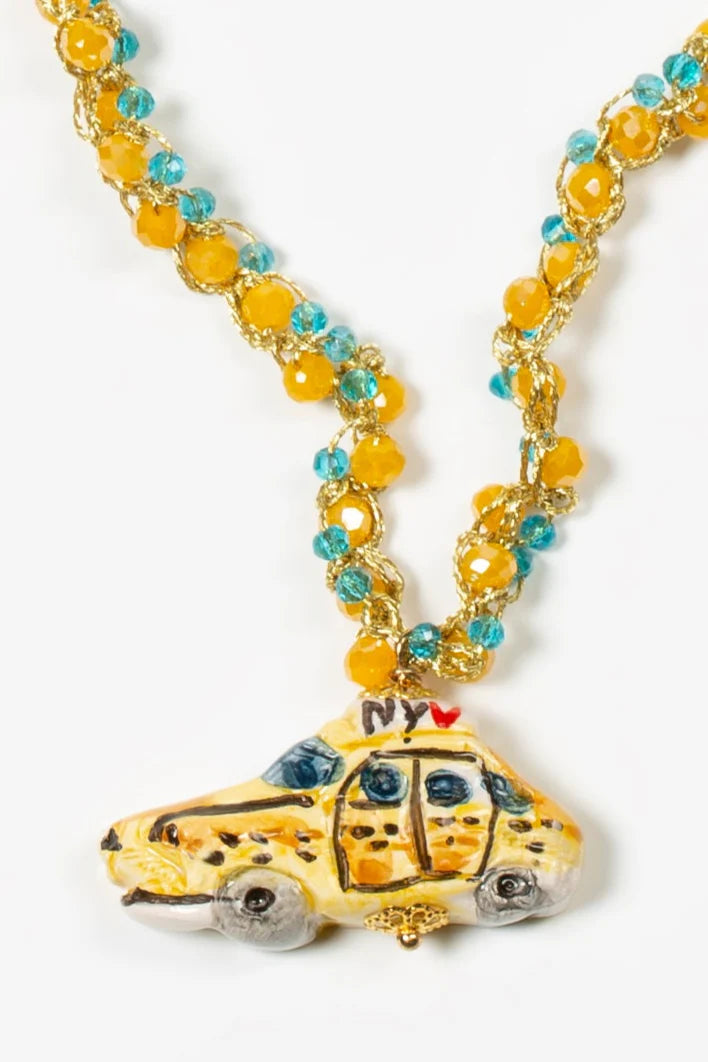 COLLAR MEDIANO DE CERÁMICA TAXI