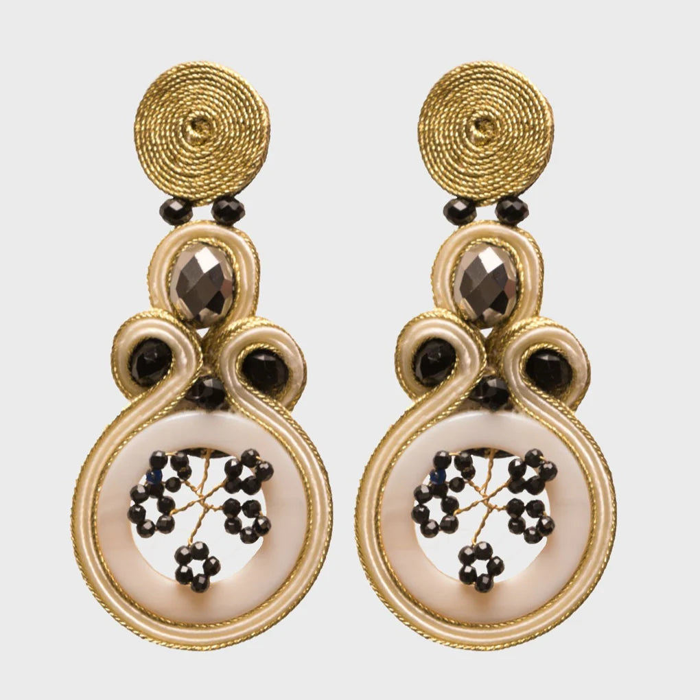 PENDIENTES BLACK BLOSSOM