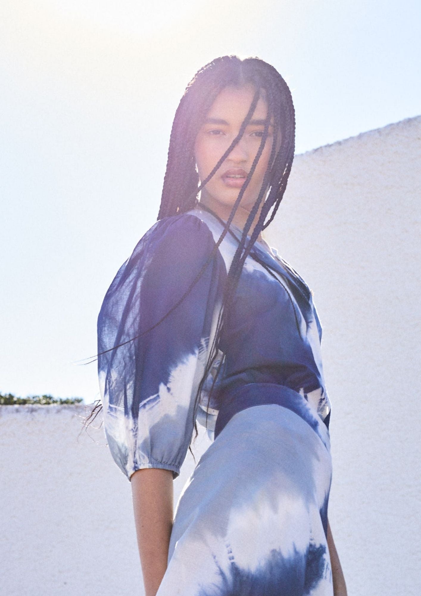 BLUSA ANAFATI TIE DYE AZUL