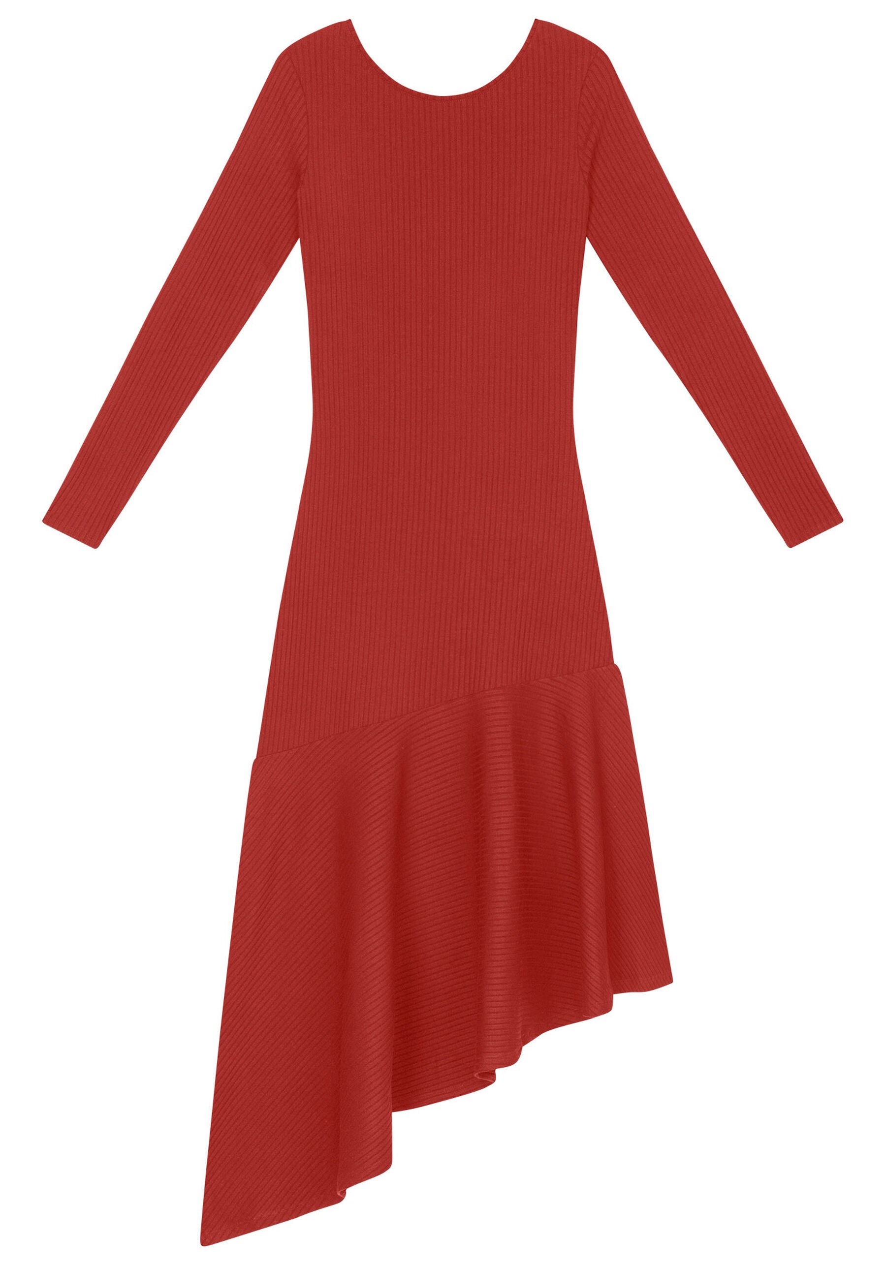 VESTIDO MIDI MANGA LARGA