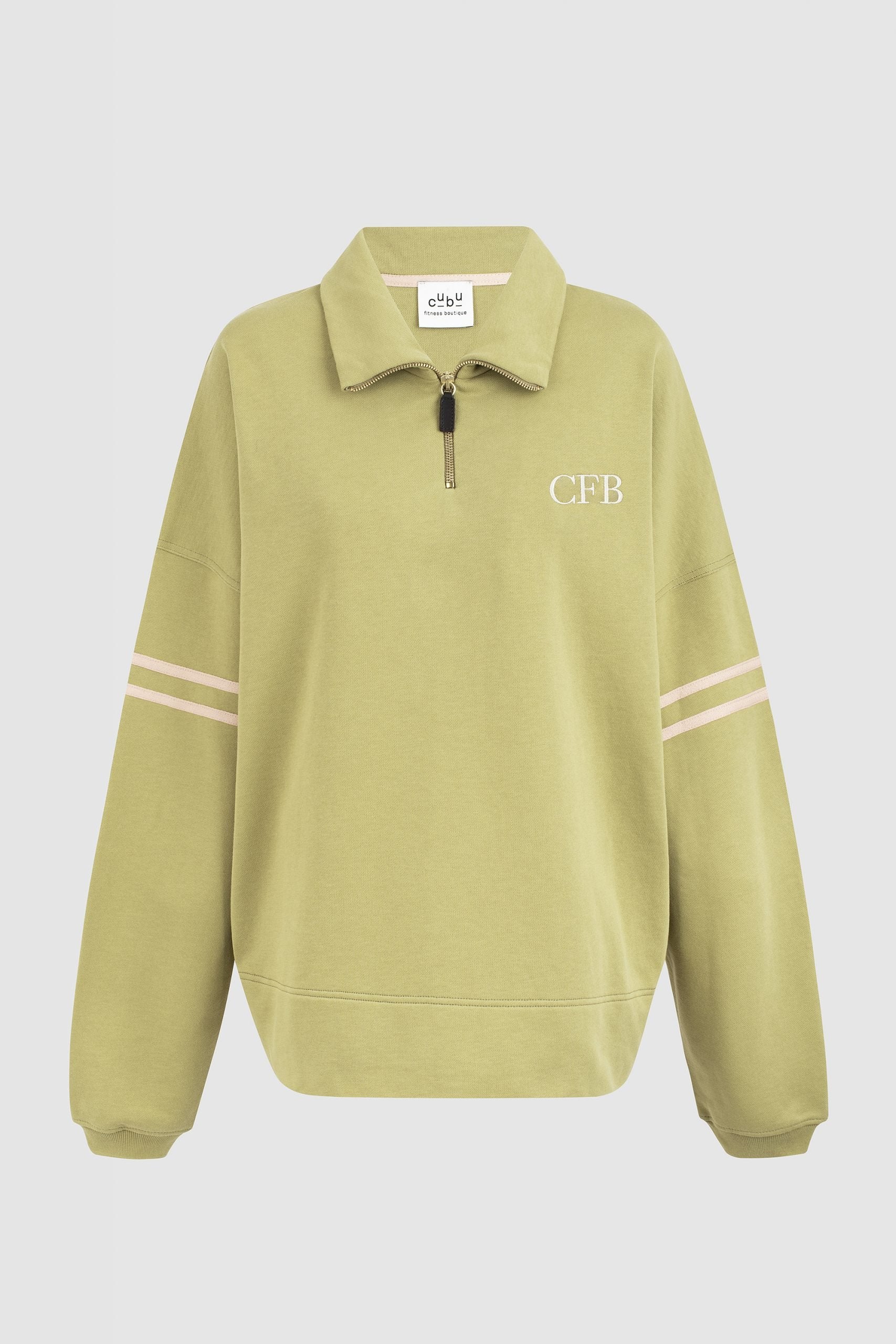 SUDADERA ZIPPER CFB KHAKI