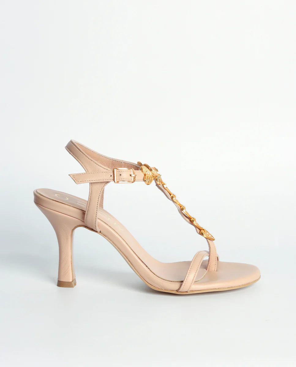 SANDALIAS DE TACÓN AURA NUDE