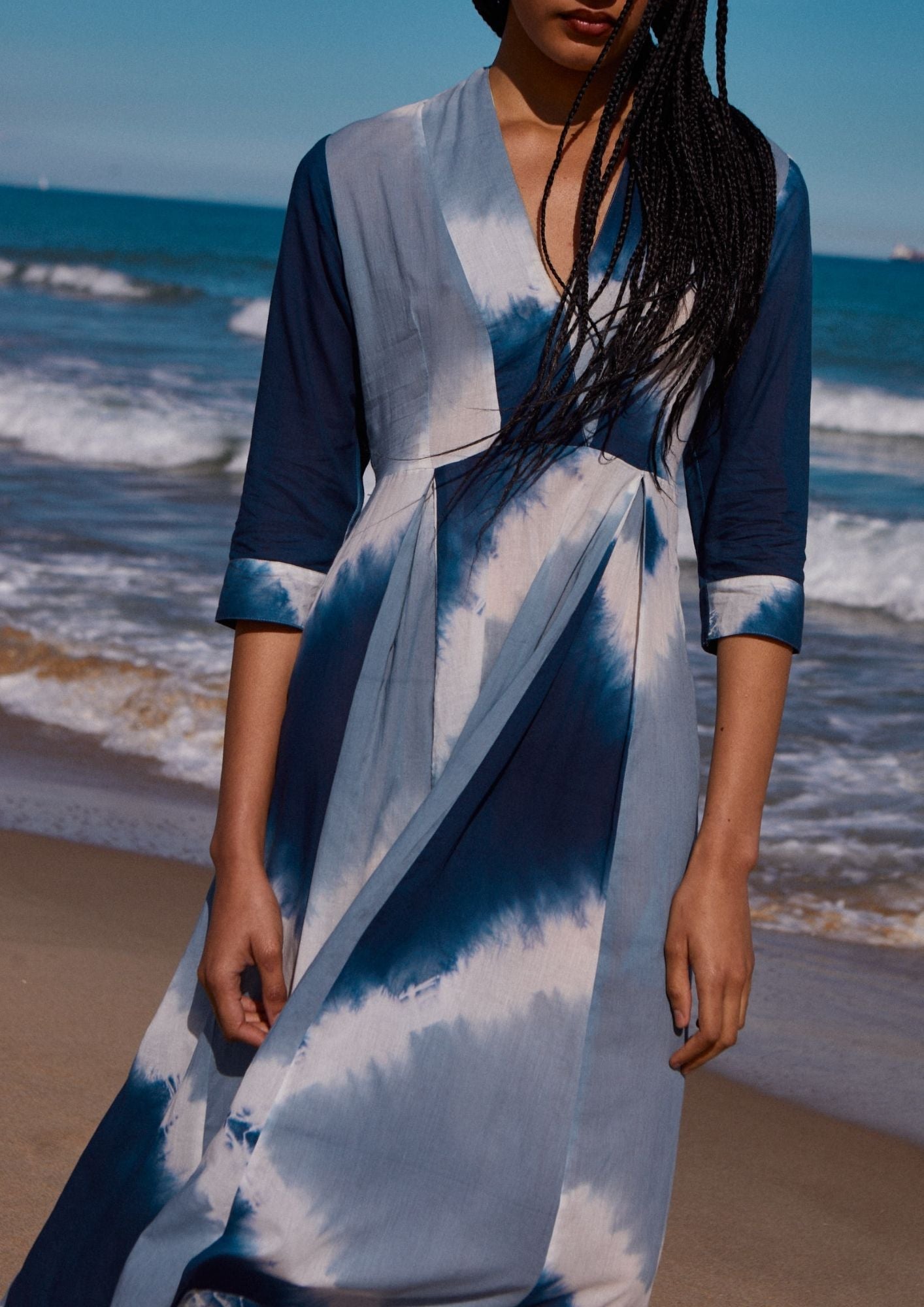 VESTIDO ALIMA TIE DYE AZUL