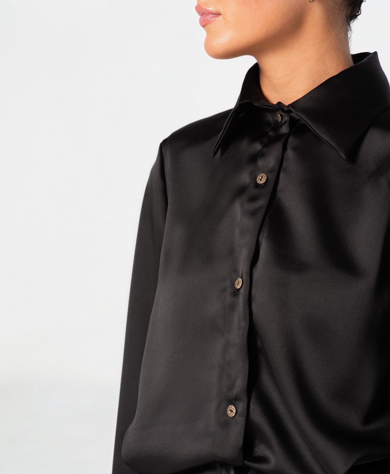 VESTIDO CAMISERO NEGRO VELA