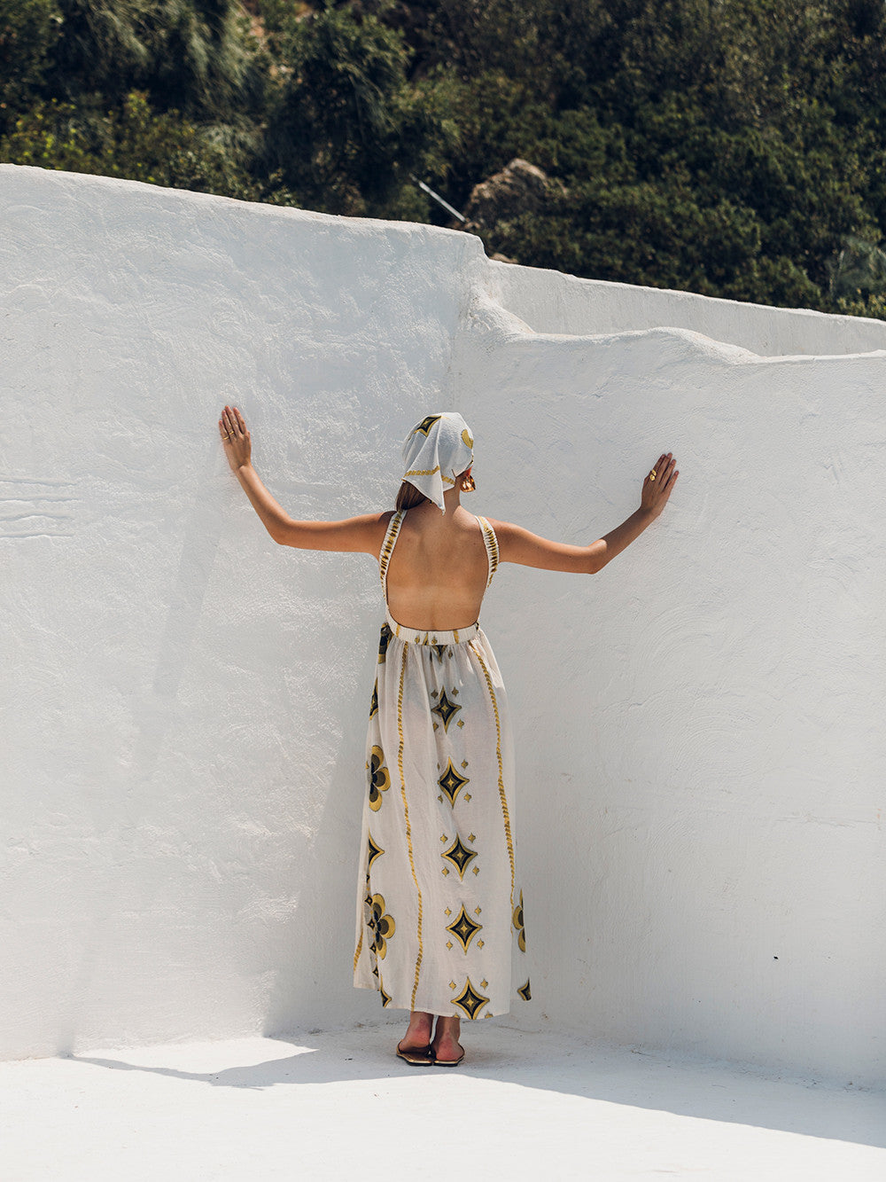 VESTIDO REINA BORDADO LARGO NEMA RESORT WEAR