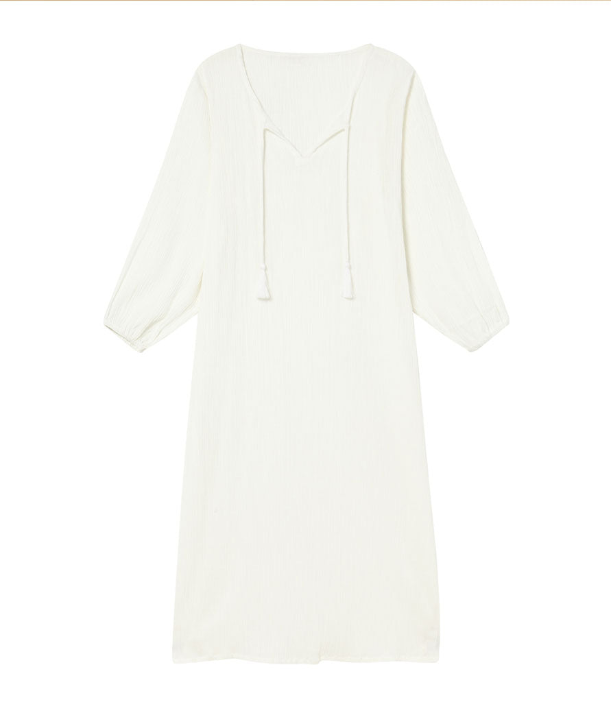 CAFTÁN MIDI BLANCO
