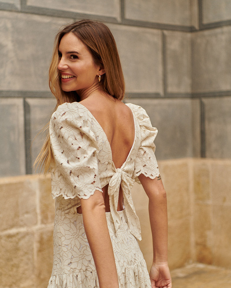 VESTIDO MÓNACO BEIGE