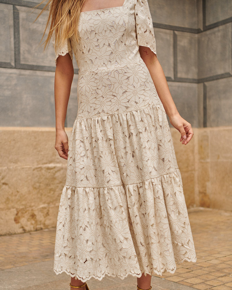 VESTIDO MÓNACO BEIGE