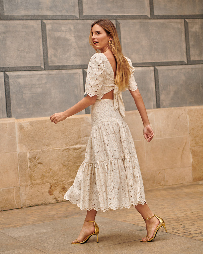 VESTIDO MÓNACO BEIGE