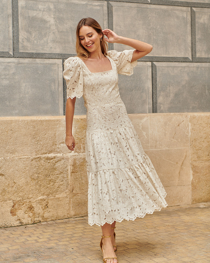 VESTIDO MÓNACO BEIGE