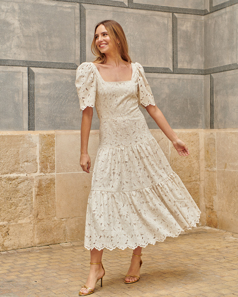VESTIDO MÓNACO BEIGE