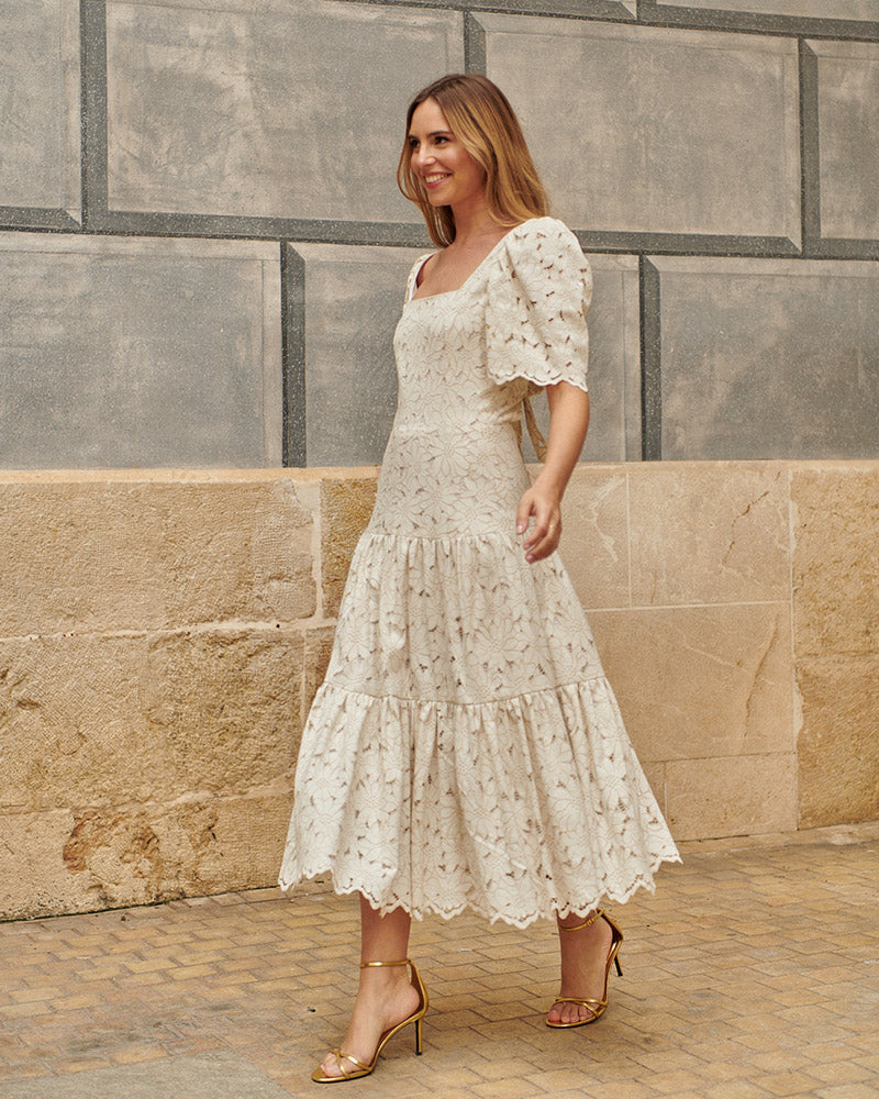 VESTIDO MÓNACO BEIGE