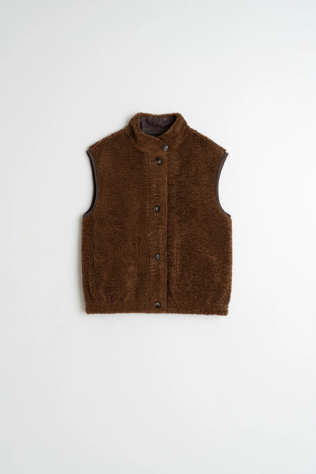 CHALECO TEDDY REVERSIBLE CHOCOLATE