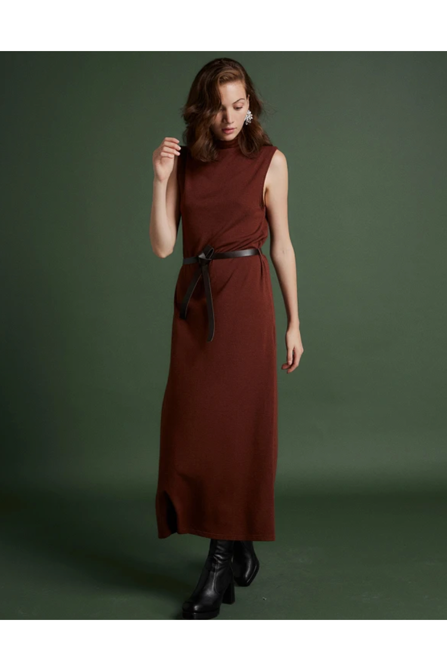Vestido Punto Brown BSB