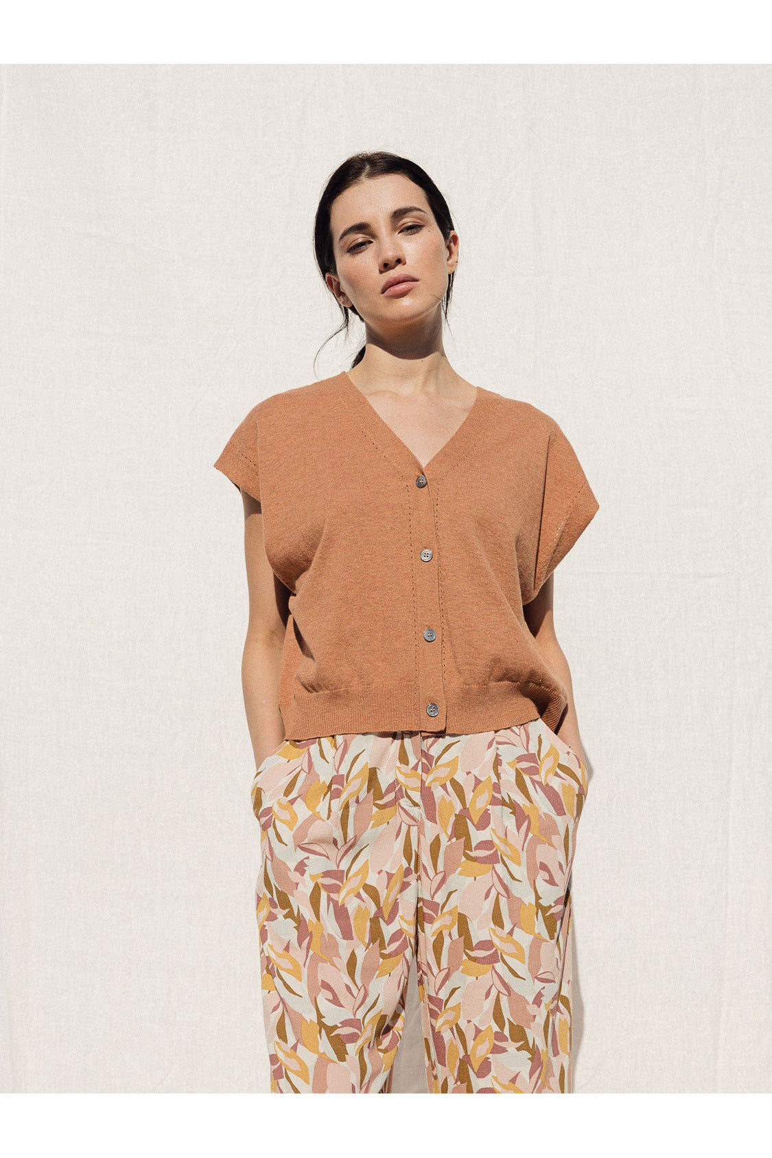Pantalon Crop Fluido