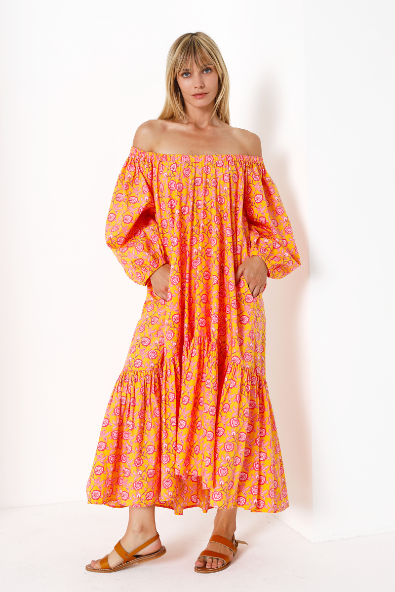Vestido Party orange