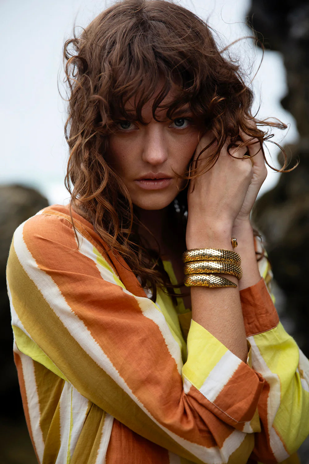 VESTIDO BAZAAR STRIPE MORROCAN CITRINE