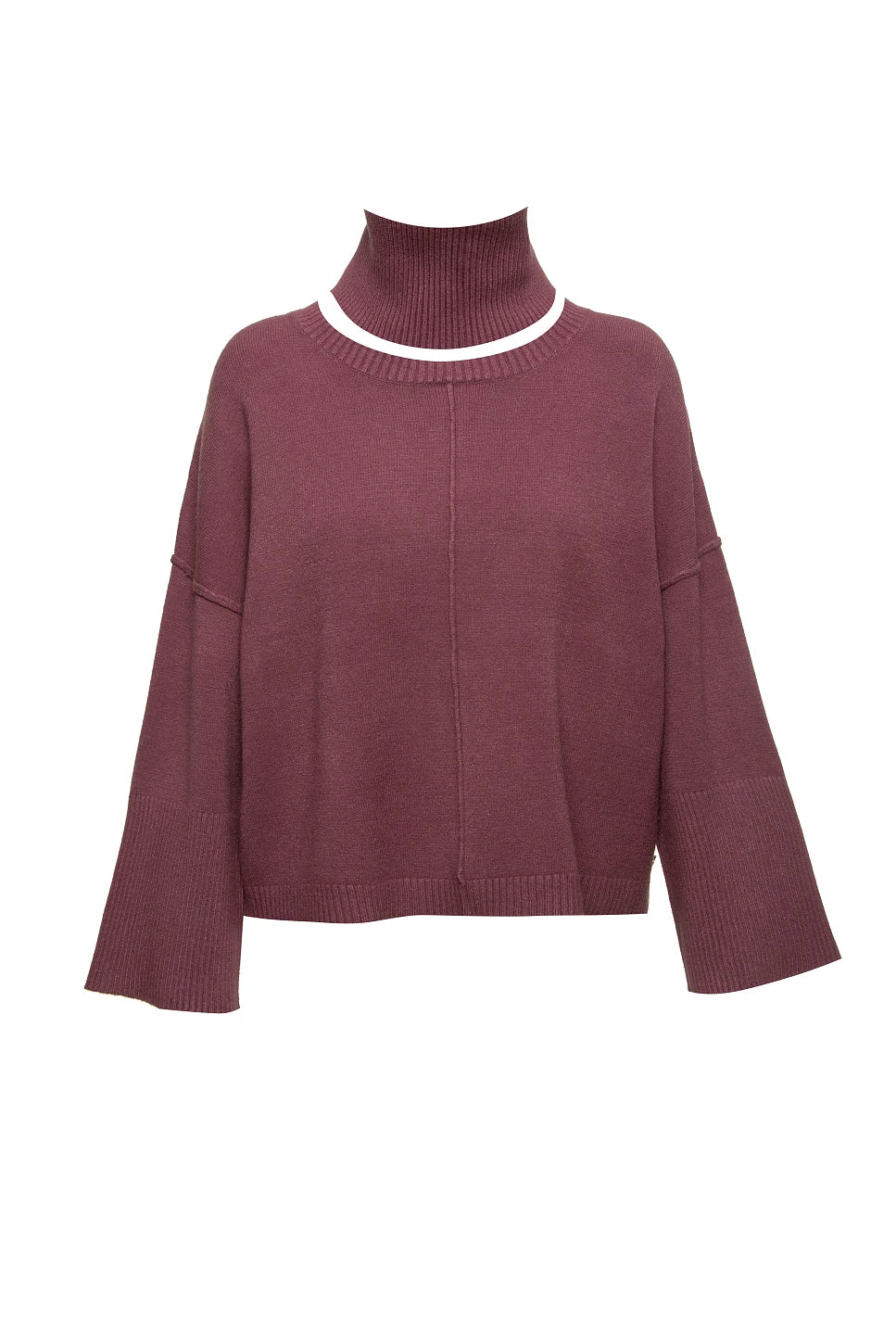 JERSEY CON CUELLO ALTO DESMONTABLE BORGOÑA