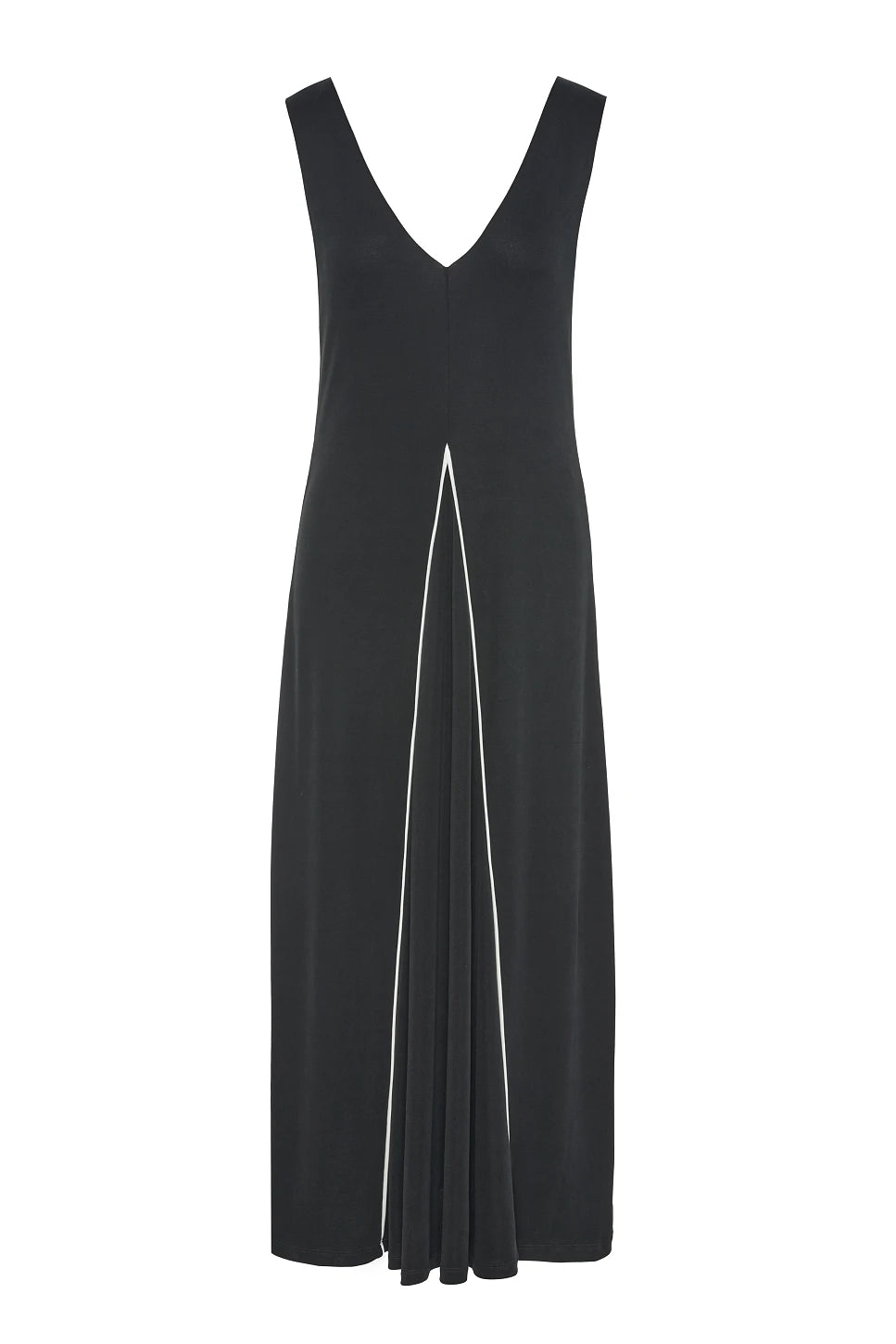 VESTIDO MAXI DETALLES EN CONTRASTE