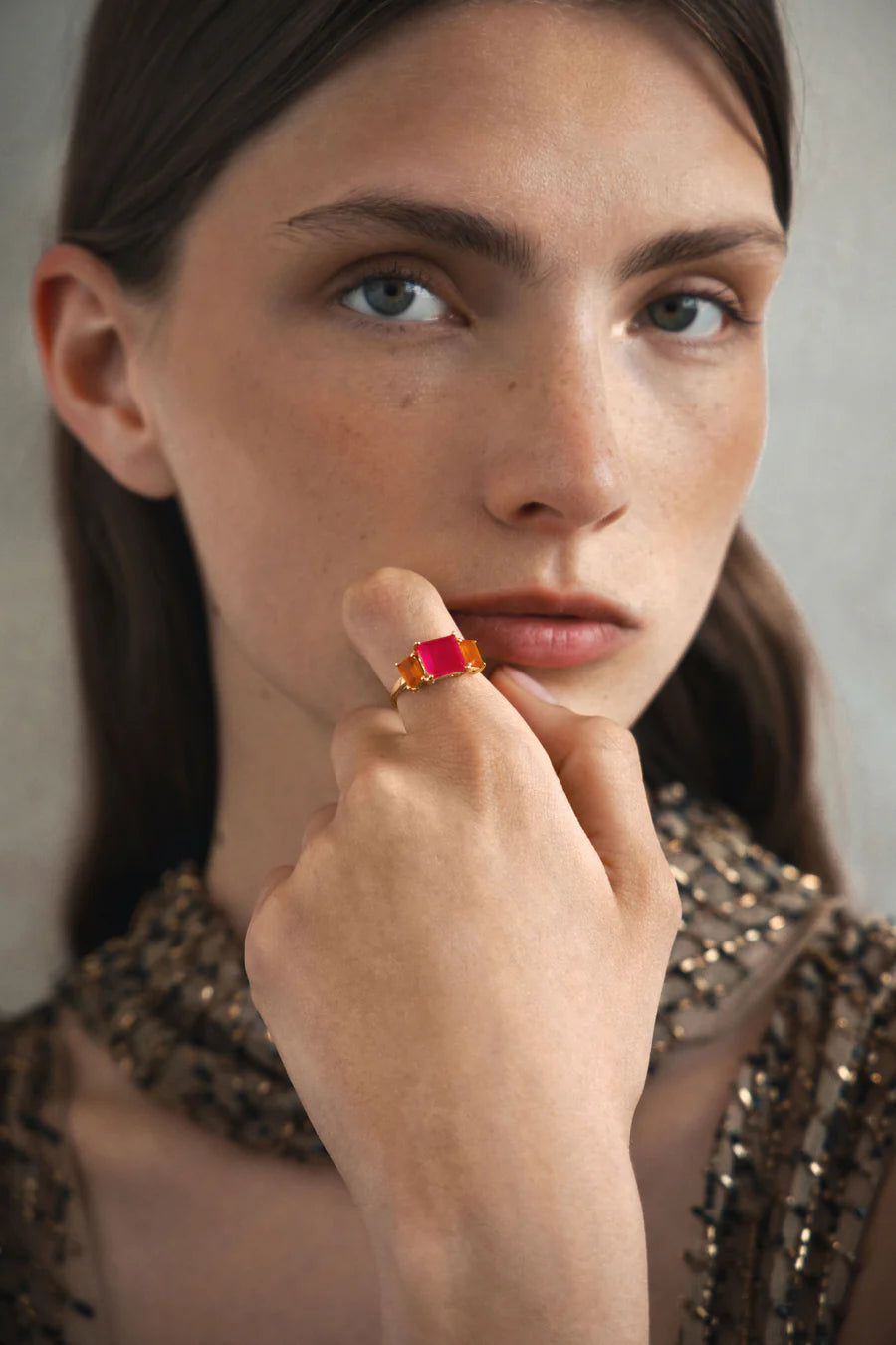 ANILLO ANTONELLA CUARZO ROSA