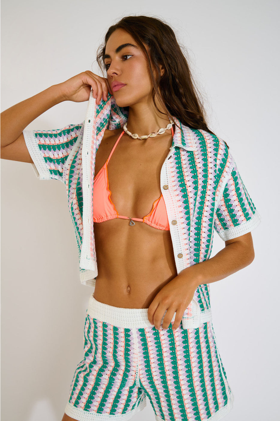 CAMISA DE GANCHILLO AVILA BLOOMDAY VERDE