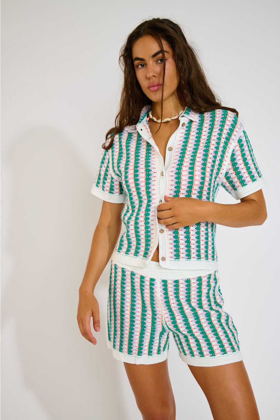 CAMISA DE GANCHILLO AVILA BLOOMDAY VERDE