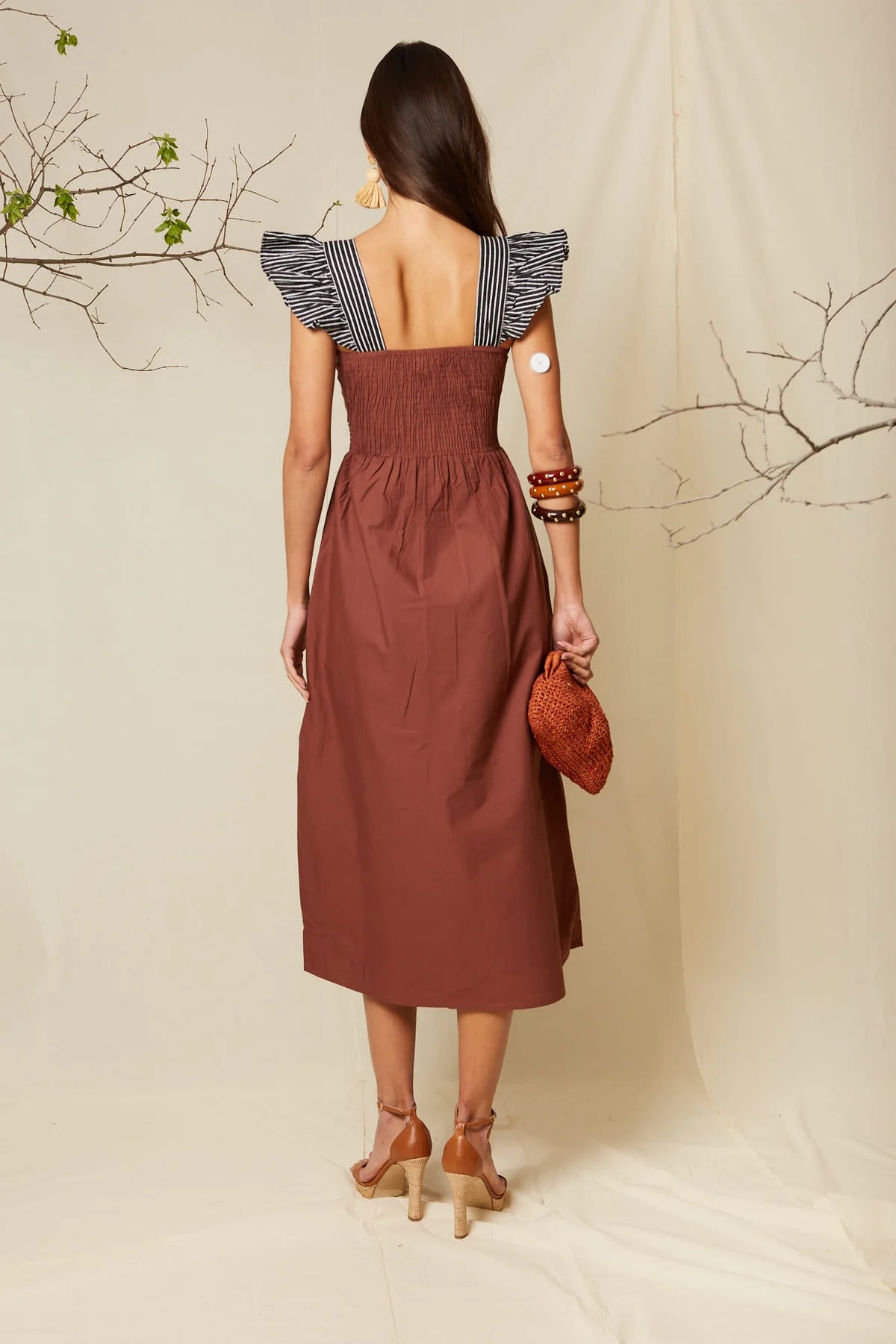 VESTIDO VIETNAM MARRÓN