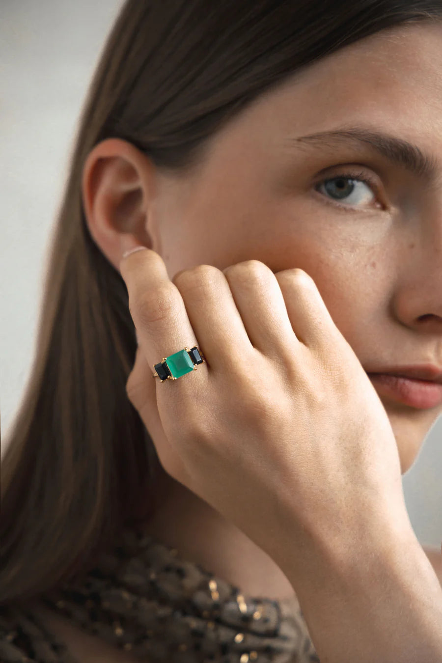 ANILLO ANTONELLA CUARZO VERDE