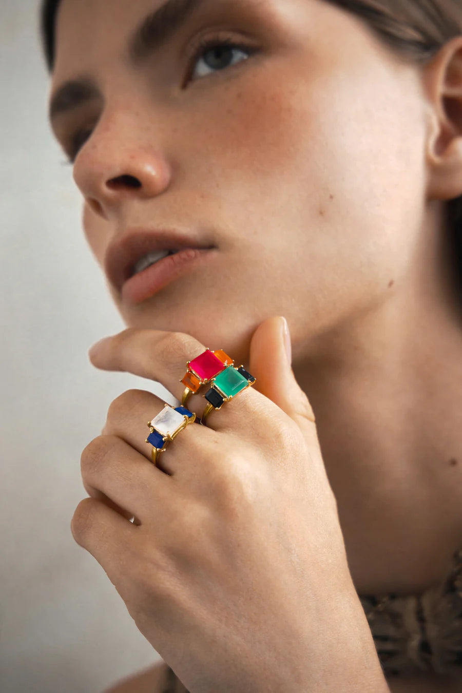 ANILLO ANTONELLA MOONSTONE LAPISLAZULI