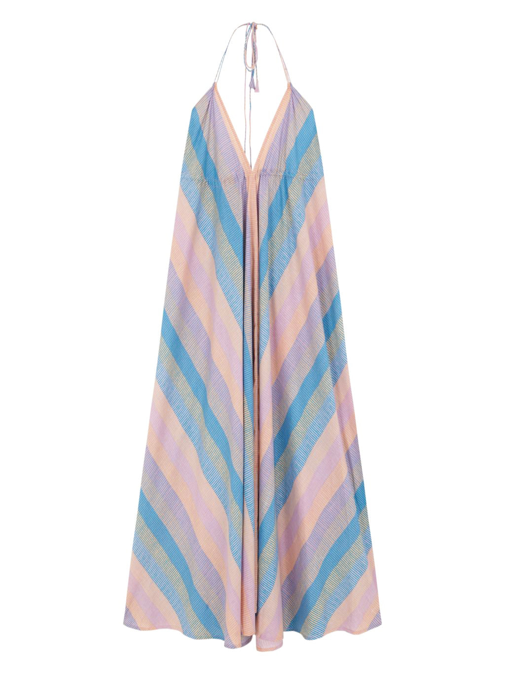 VESTIDO HALTER STRIPES