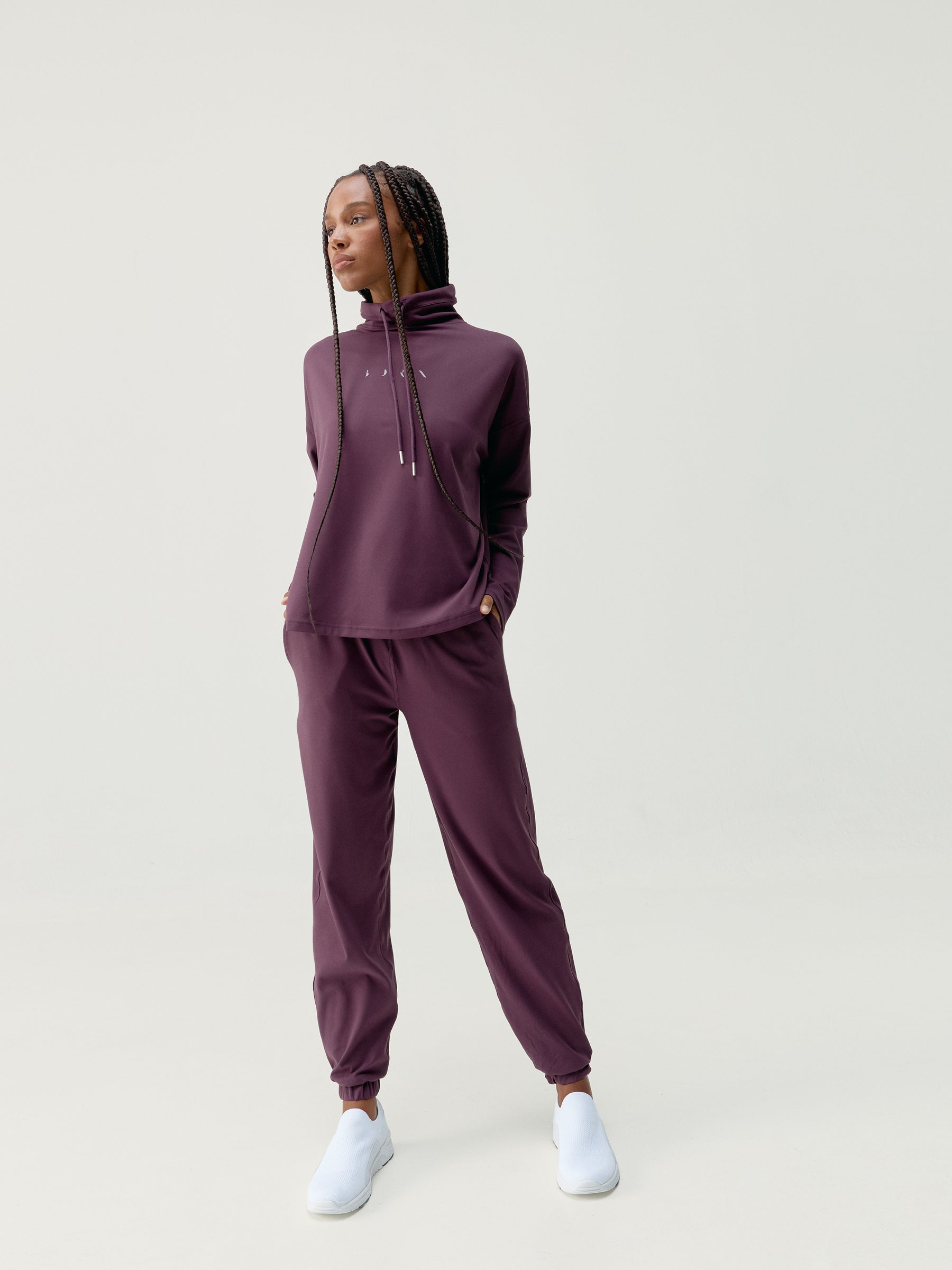 SWEATSHIRT CAMILLE DARK CHERRY