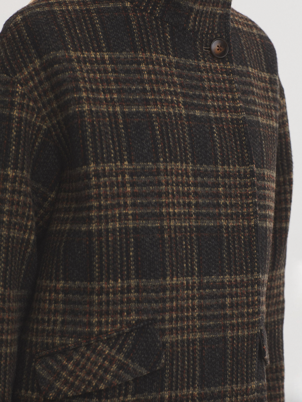 CHAQUETÓN DE CUADROS MEZCLA LANA