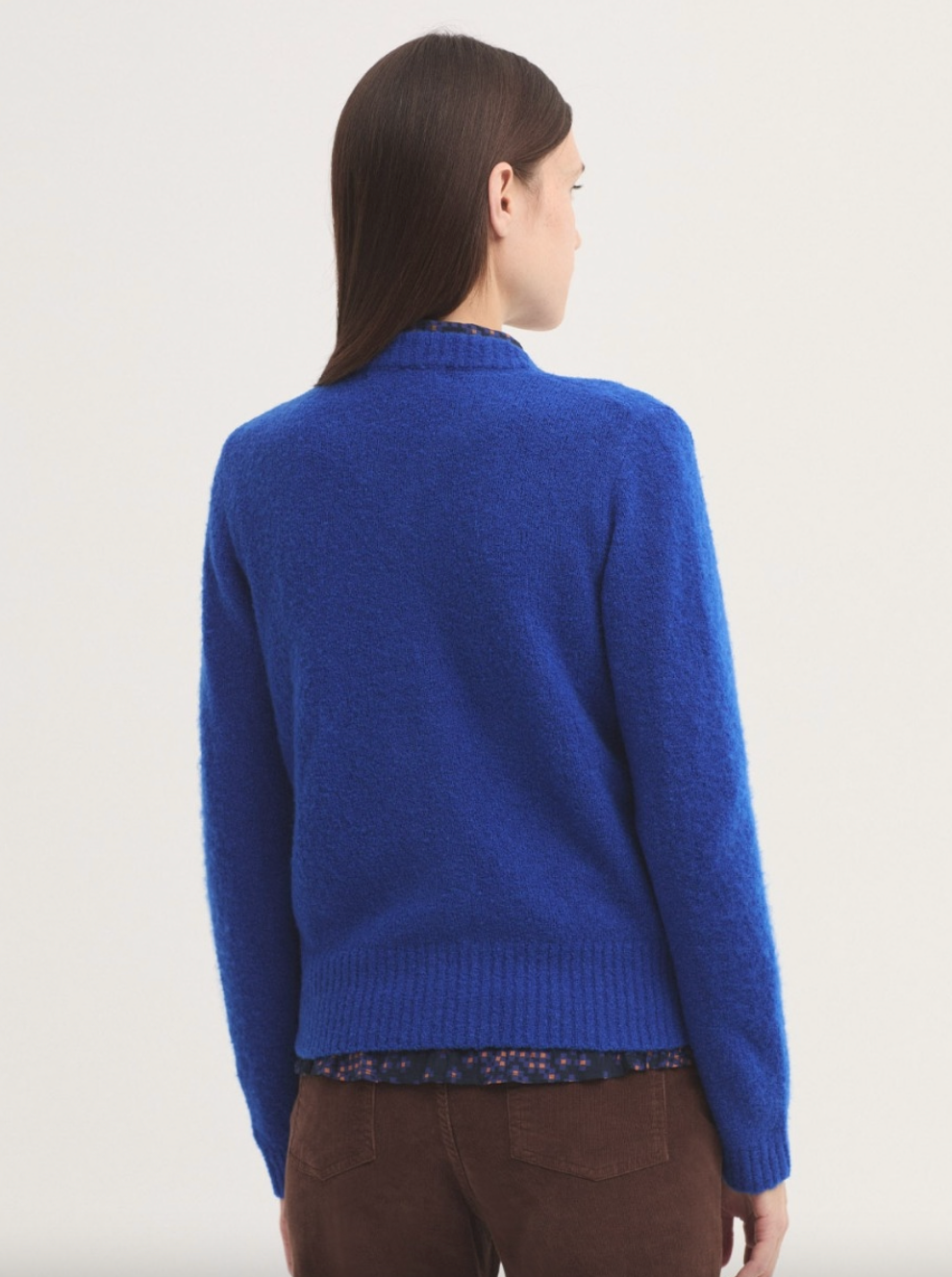 CHAQUETA BOUCLÉ DE LANA CIERRE CREMALLERA