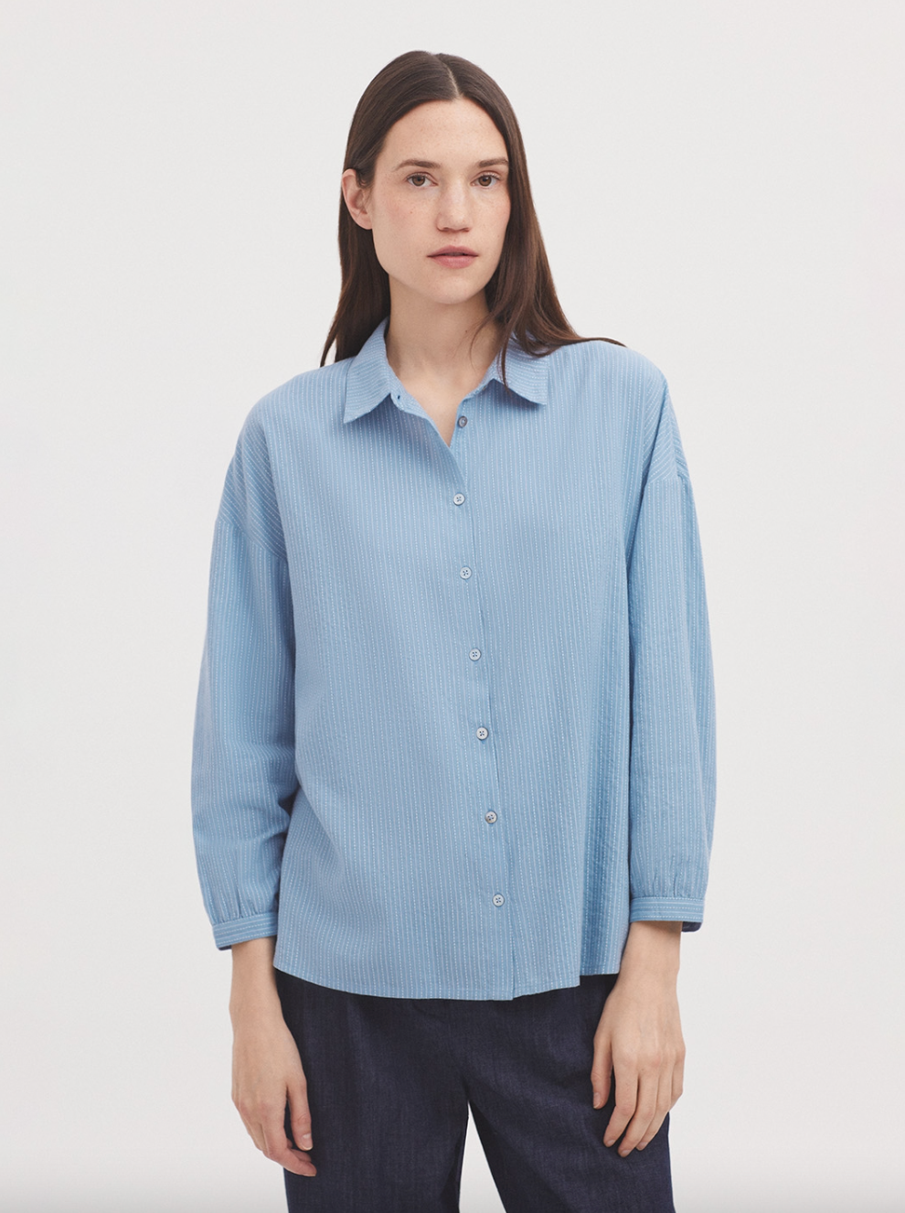 CAMISA JACQUARD PUNTADAS