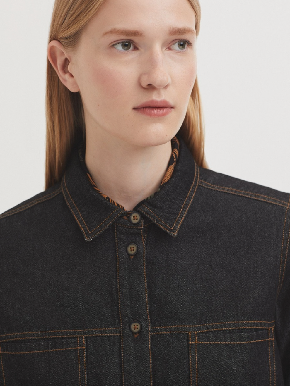 CAMISA TEJANA GRIS
