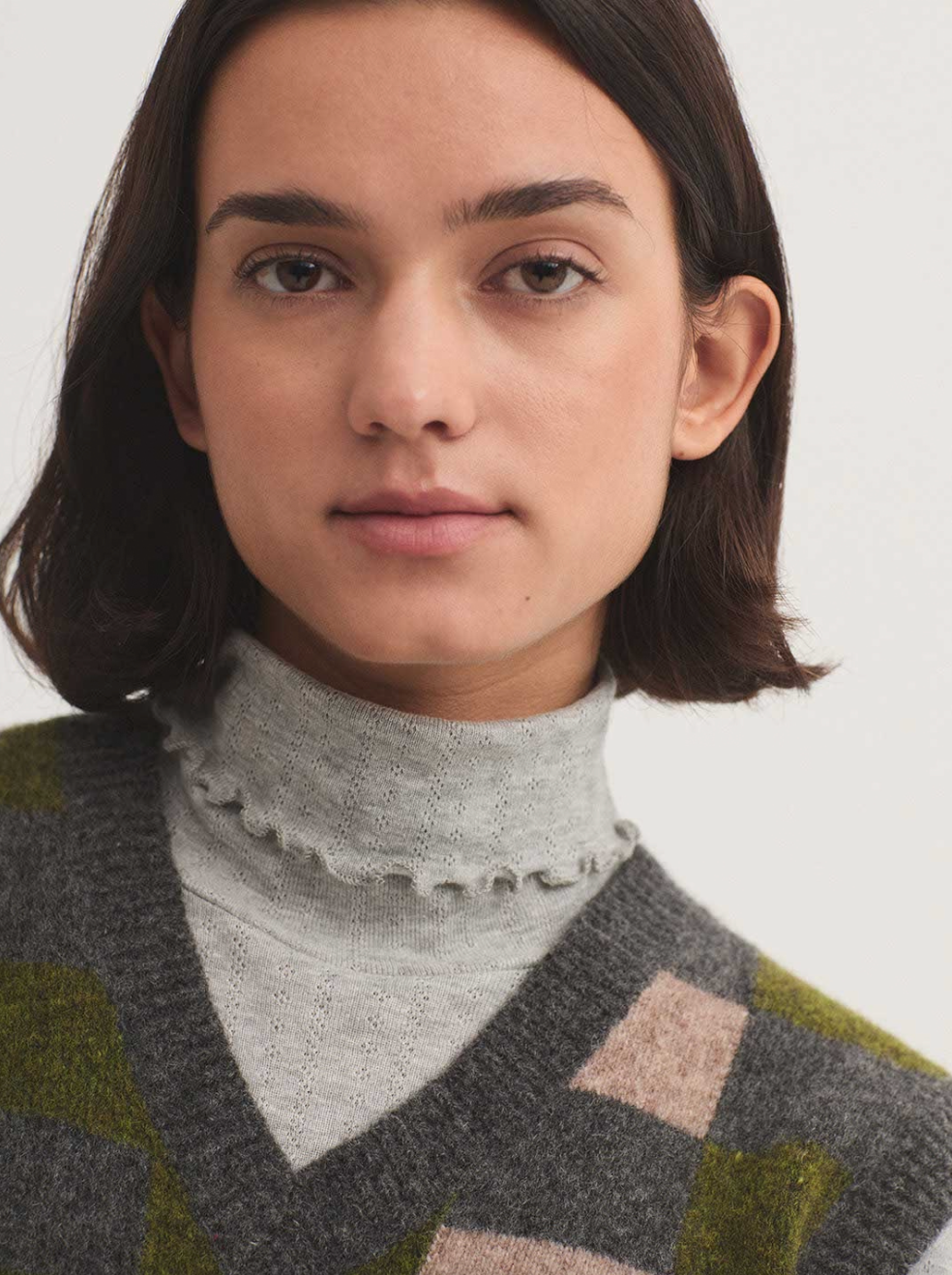 CHALECO LAMBSWOOL CUADROS