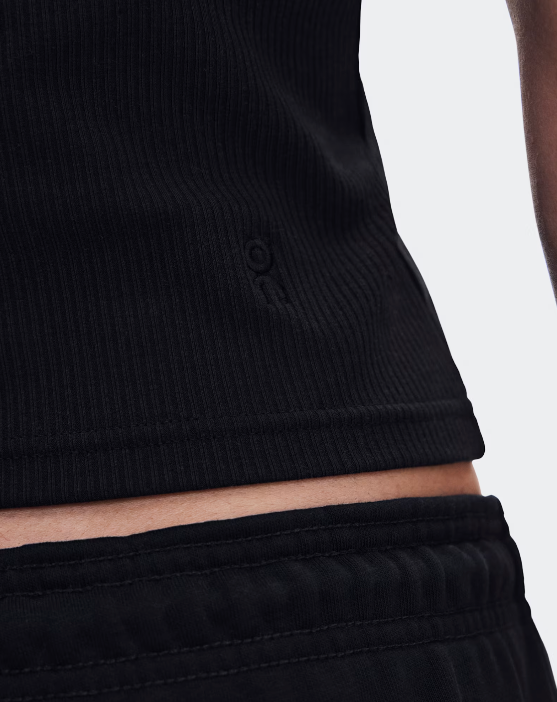 ALL-DAY RIBBED TANK NEGRO