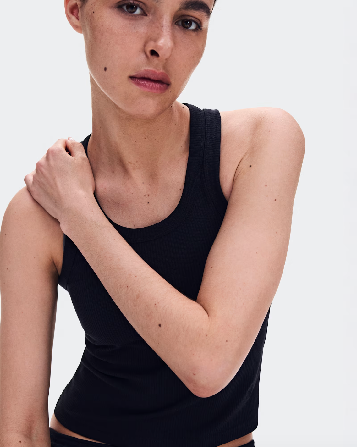 ALL-DAY RIBBED TANK NEGRO