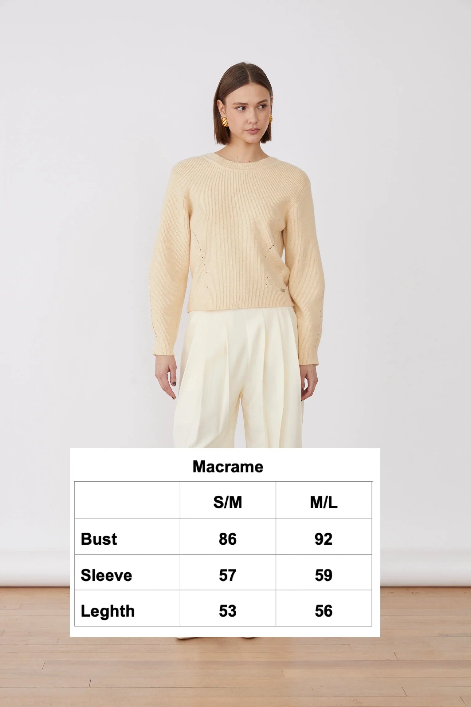 JERSEY MACRAMÉ CREMA