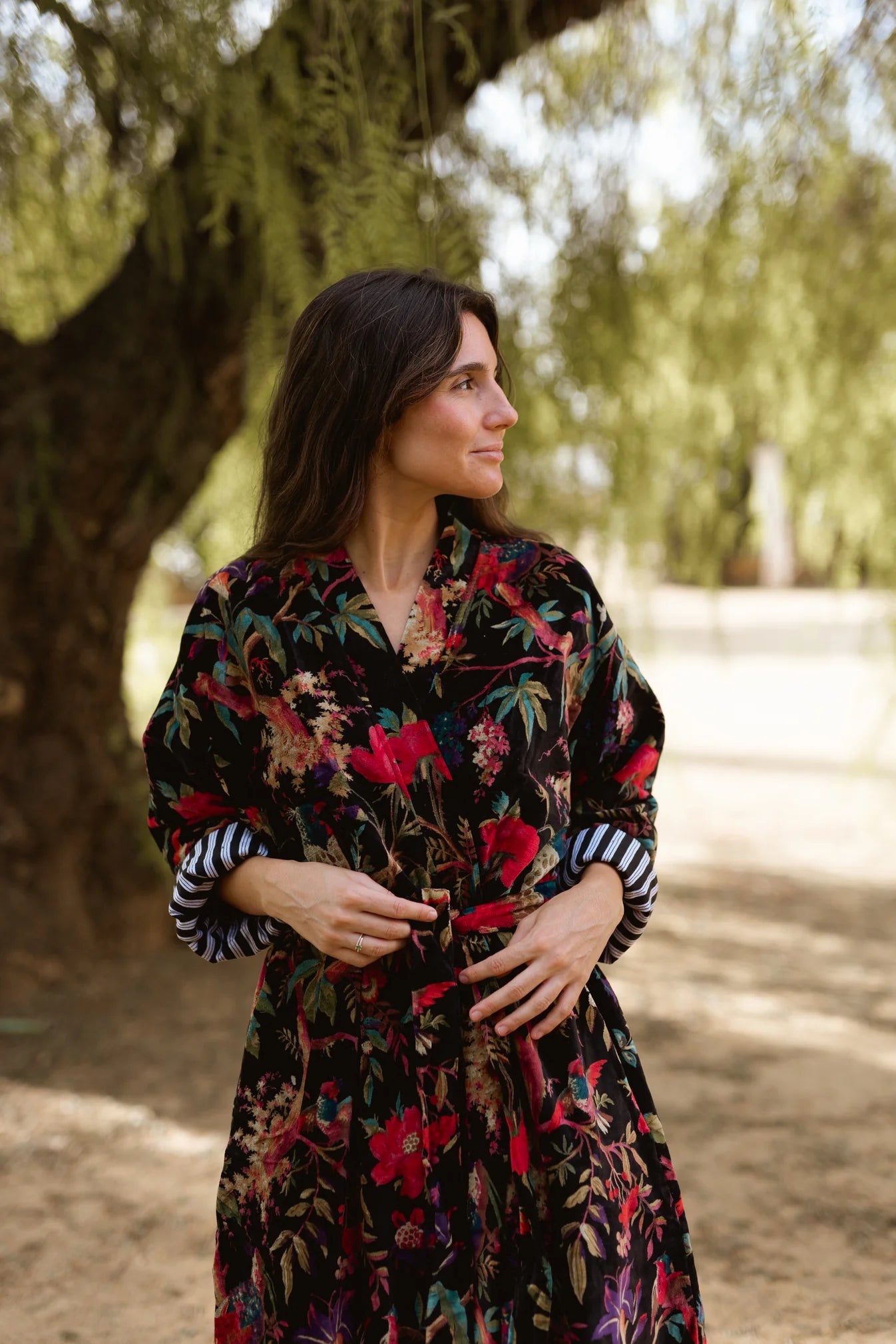 KIMONO TERCIOPELO NEGRO