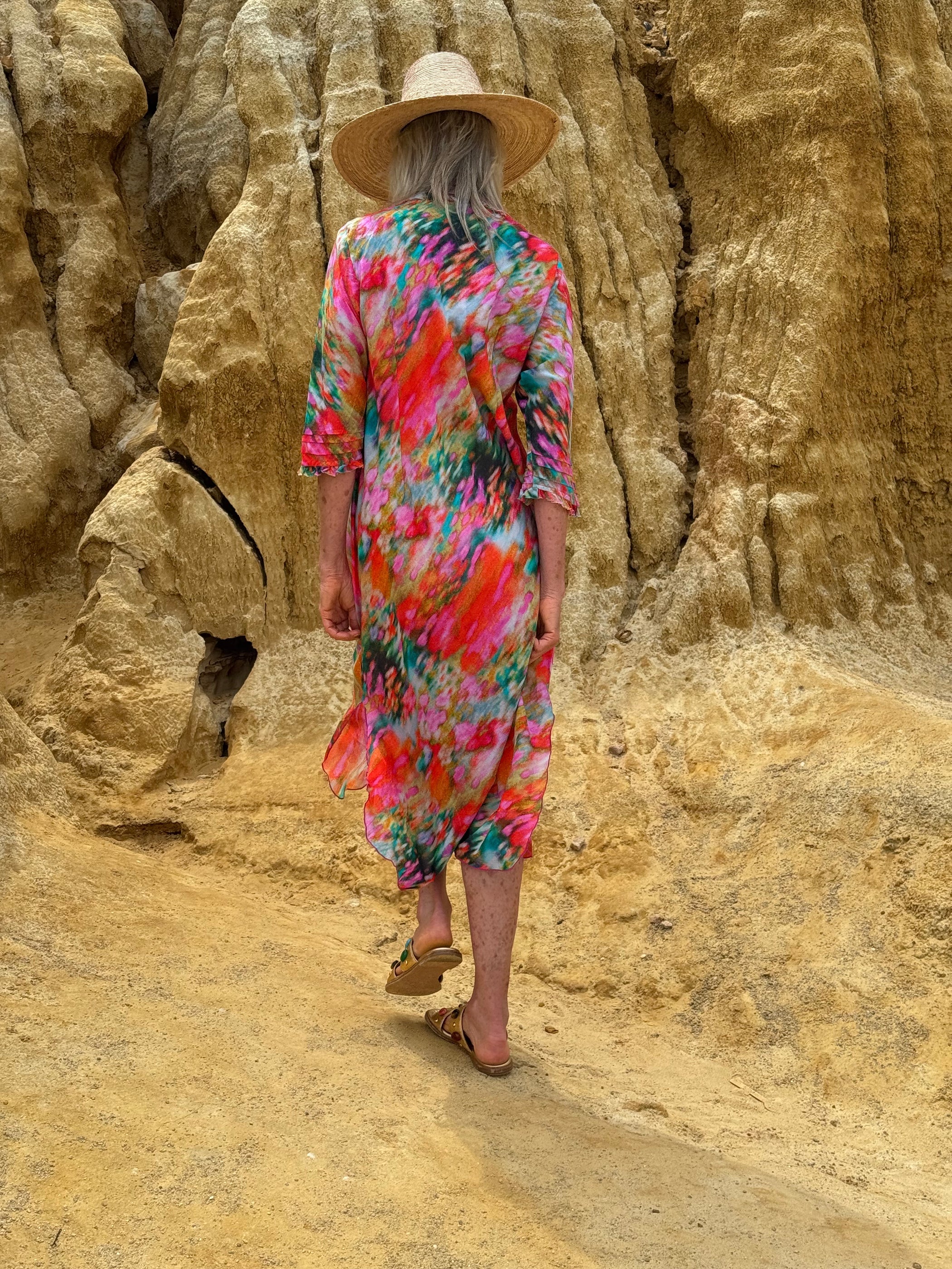 VESTIDO LONG POPPY ITHAKA PINK