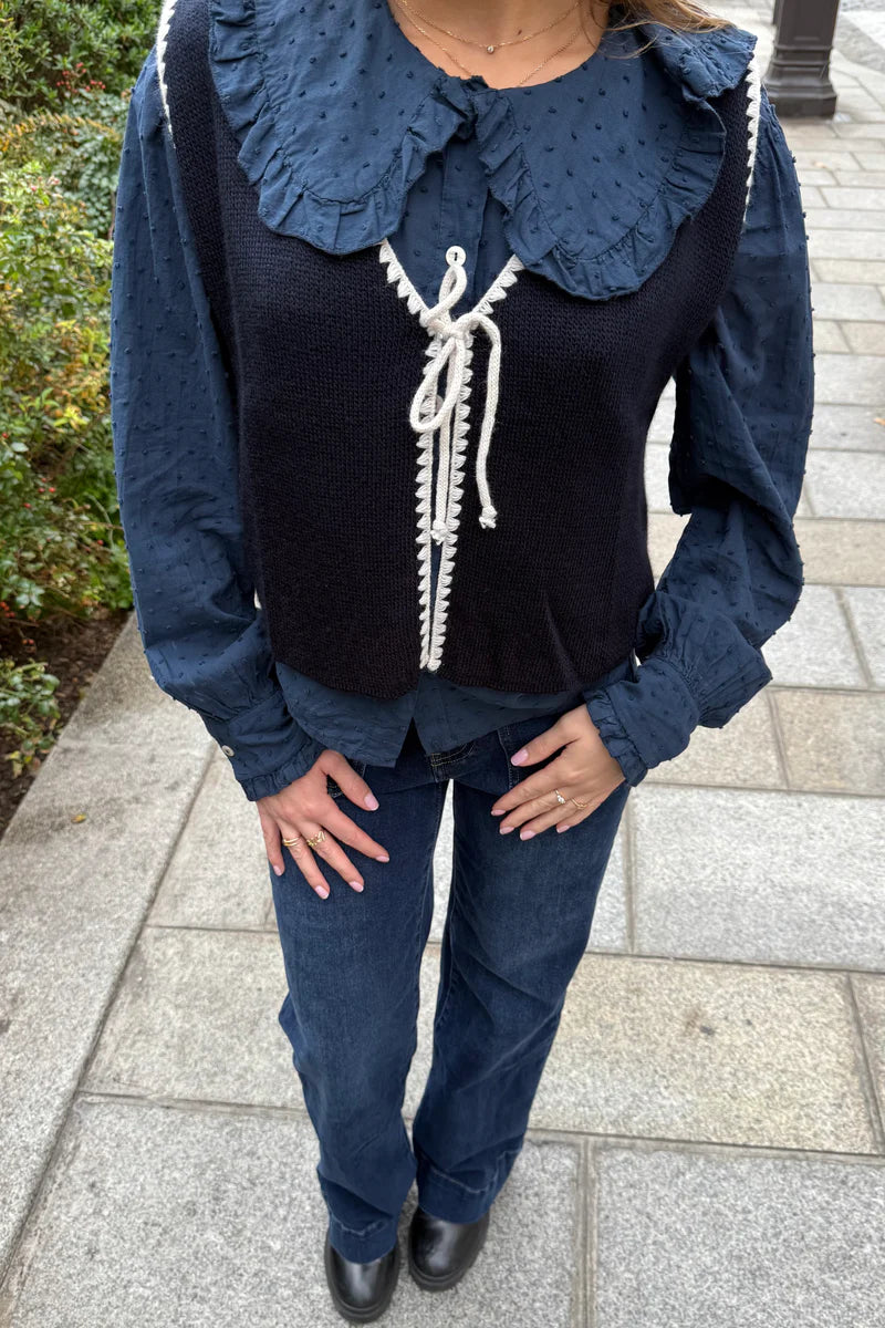 CHALECO PUNTO MARINO