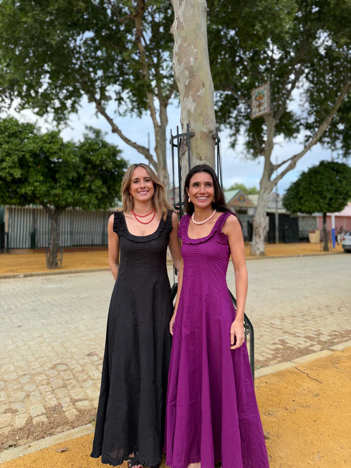 VESTIDO VOLANTE BUGANVILLA