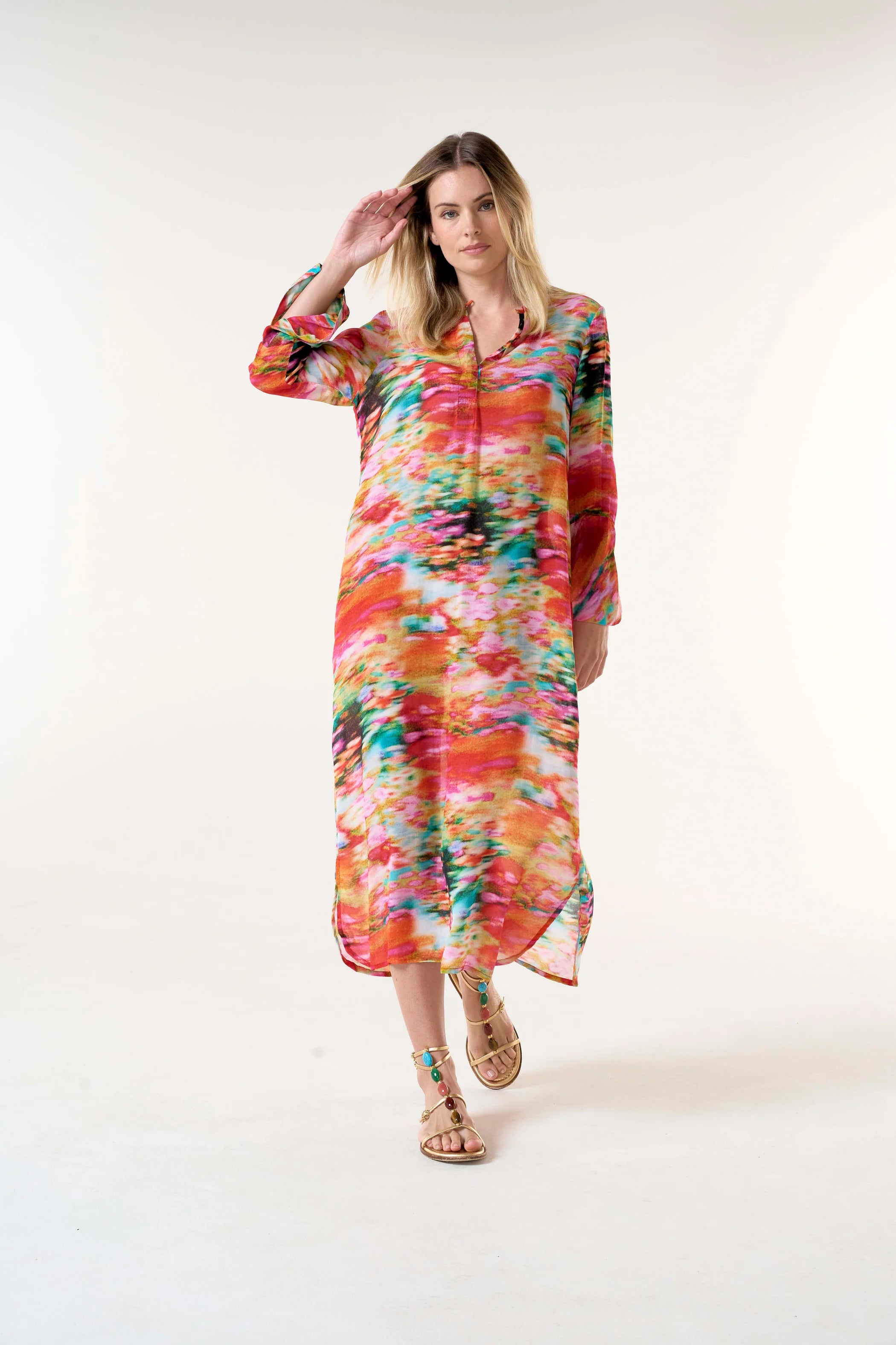 VESTIDO LONG GENIE ITHAKA PINK