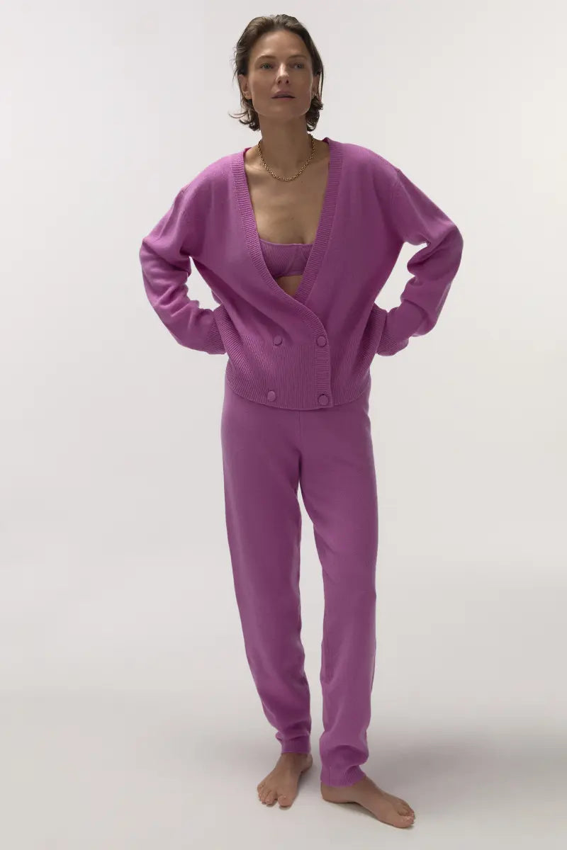 PANTALÓN DE CHÁNDAL DONA ROSA OSCURO
