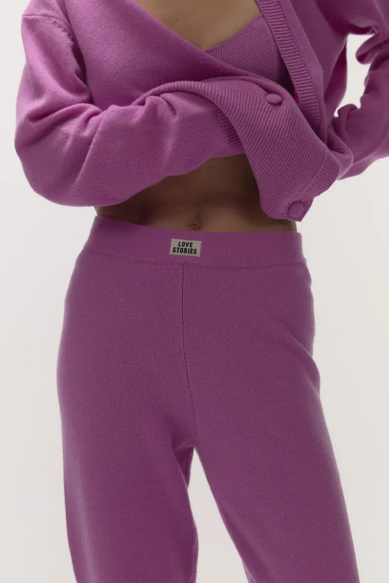 PANTALÓN DE CHÁNDAL DONA ROSA OSCURO
