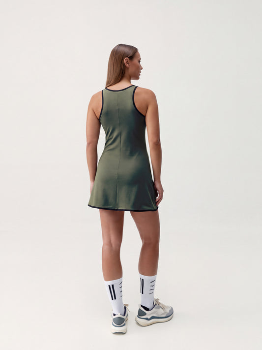 SHORT LAVER COURT KAKI LEAFT