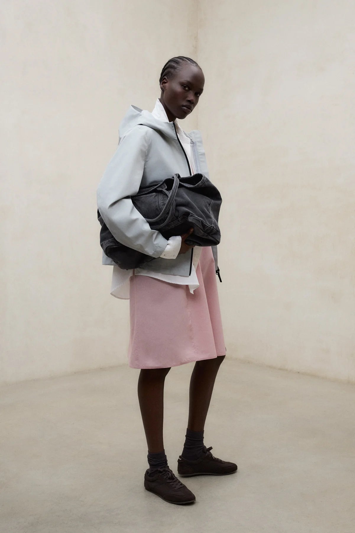 CHAQUETA VENIS GRIS CLARO