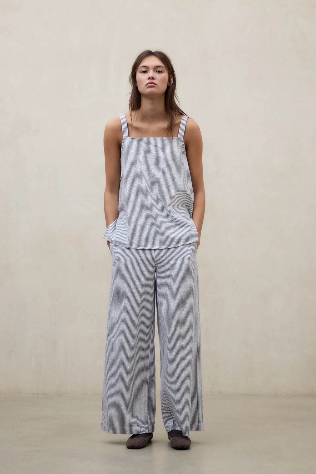 CAMISA ARIA AZUL Y BLANCO