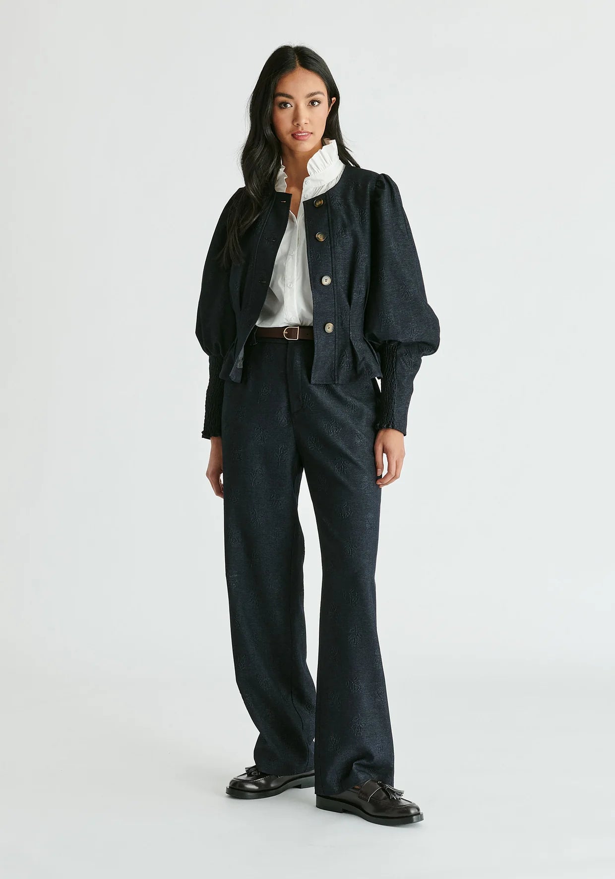 PANTALONES EFECTO VAQUERO DARK DENIM